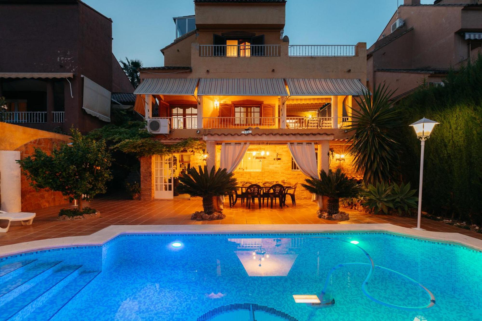 Chalet, Villa Rodeada De Naturaleza Piscina A Doce Klm De Valencia Y 7 Del Aeropuerto Exterior foto