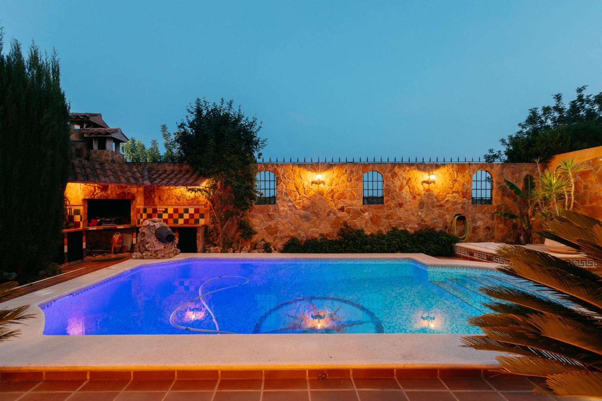 Chalet, Villa Rodeada De Naturaleza Piscina A Doce Klm De Valencia Y 7 Del Aeropuerto Exterior foto